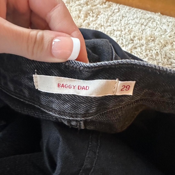 Levi's Baggy Dad Jeans Black Size 29 - Picture 6 of 7